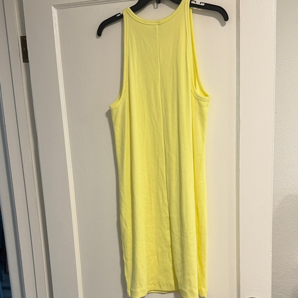 Old Navy Yellow Mini ribbed Dress - Picture 6 of 8